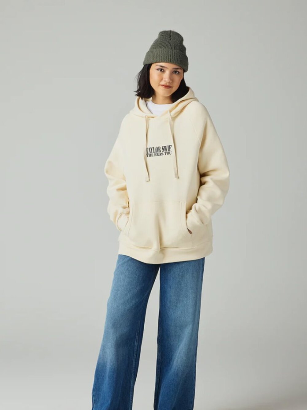 Taylor Swift - The Eras Tour beige hoodie from tour sz medium